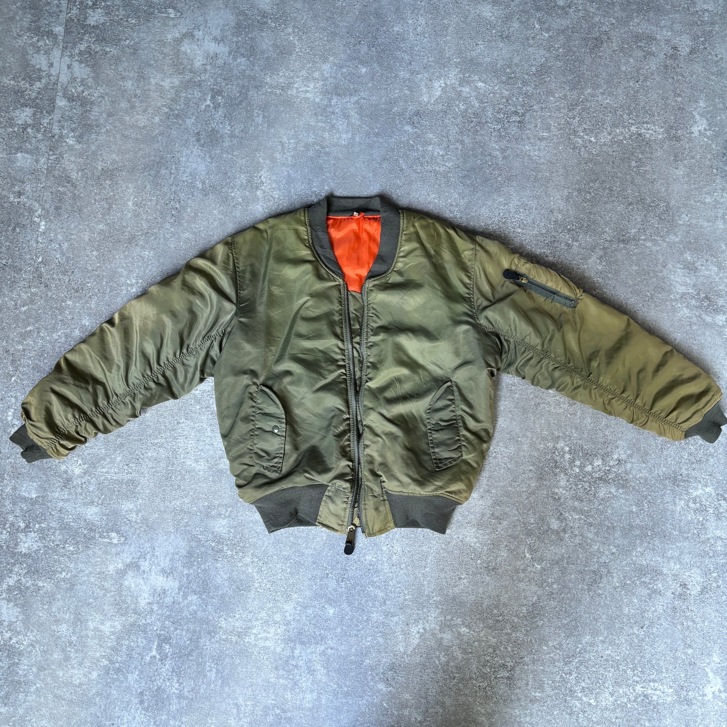 【1980's】Vintage USAF Military Alpha Fright Jacket