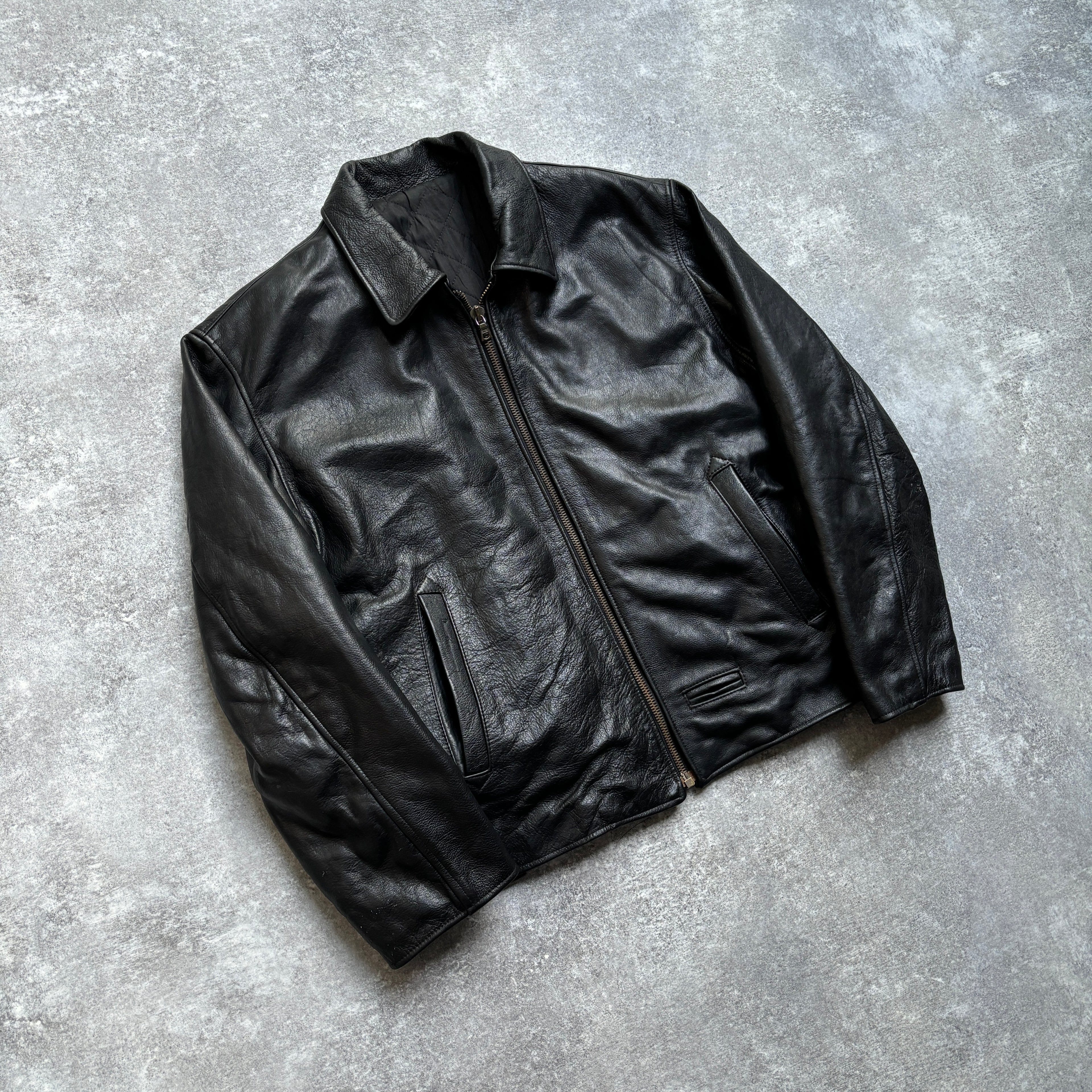 【~1990‘s】VERA PELLE Italian Leather Jacket