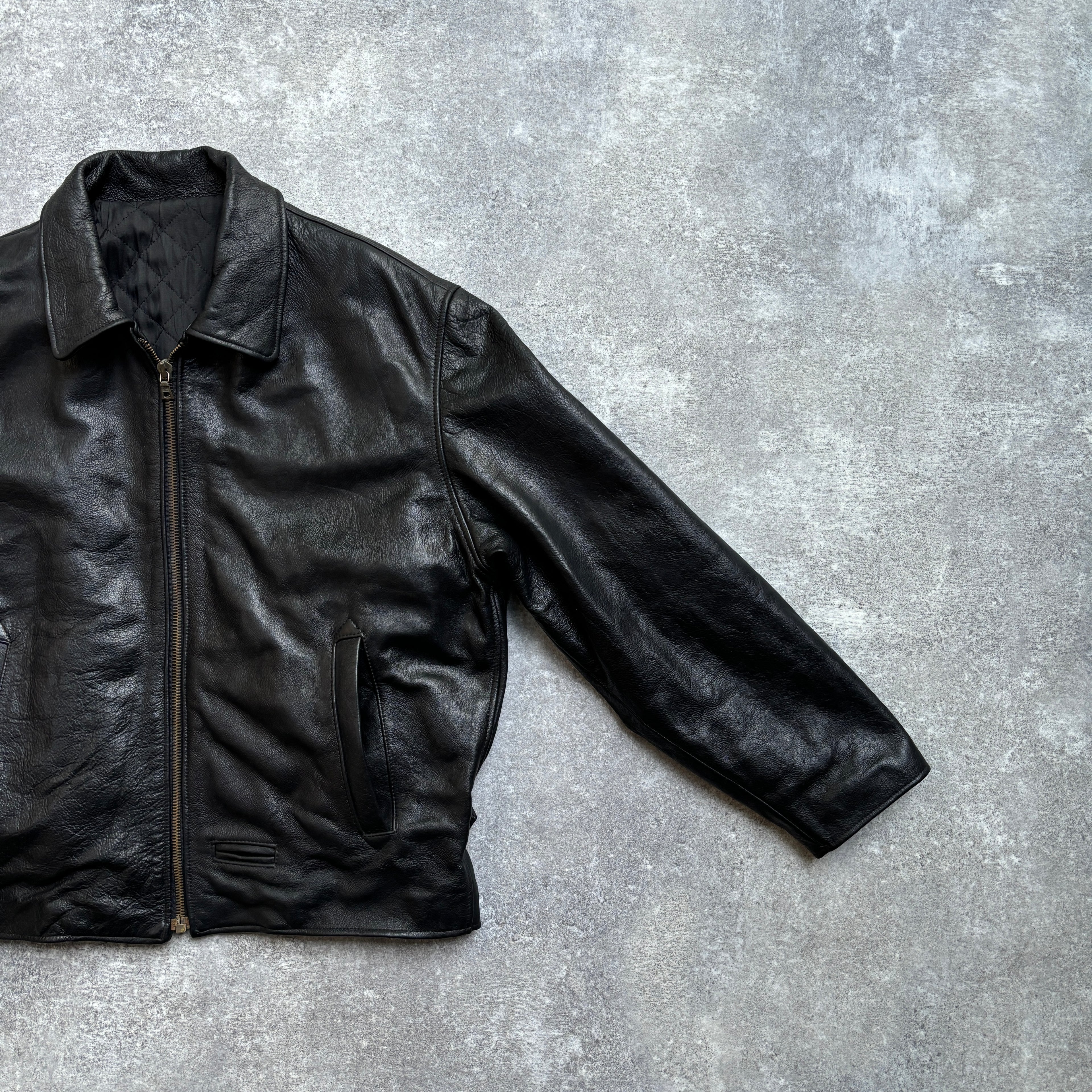 【~1990‘s】VERA PELLE Italian Leather Jacket