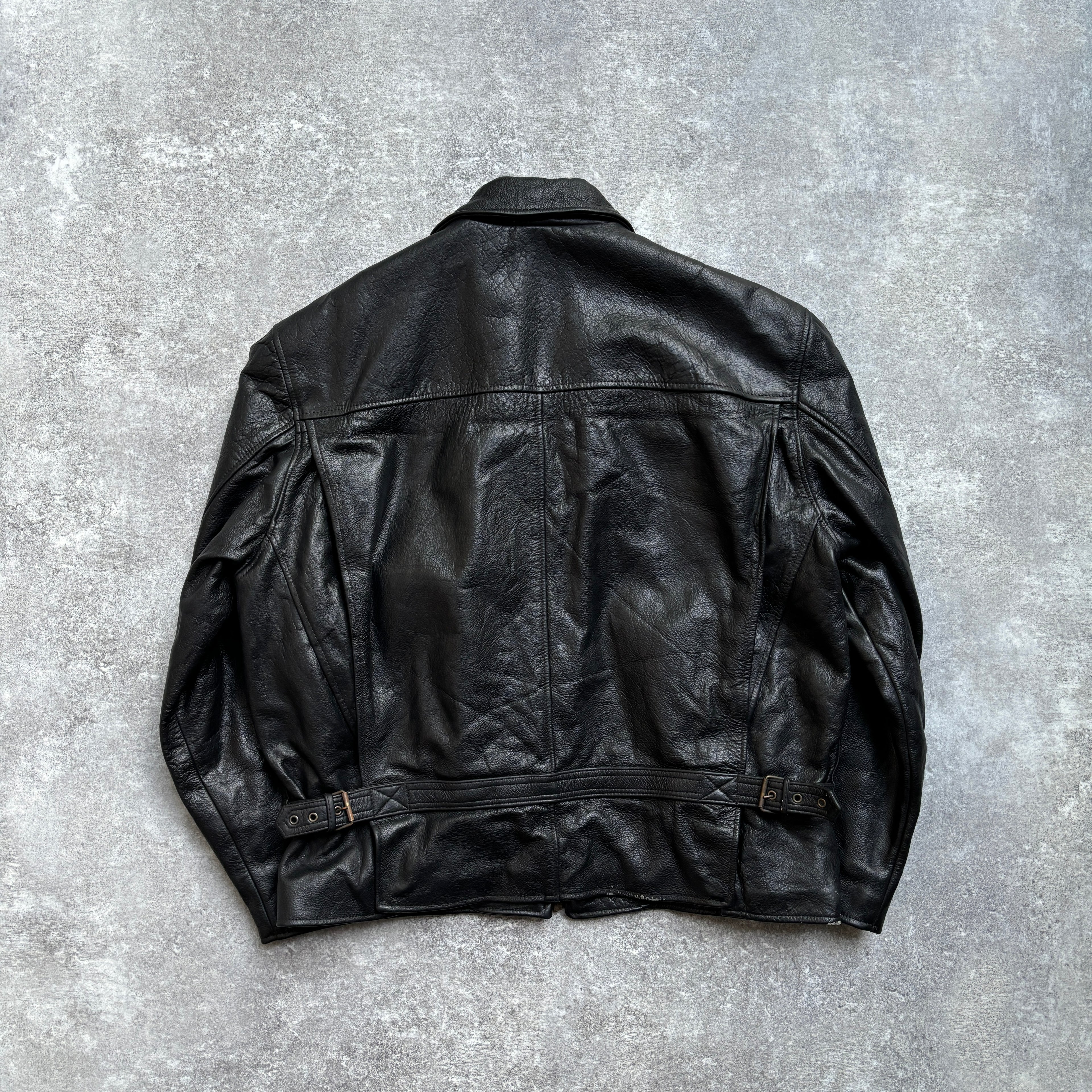 【~1990‘s】VERA PELLE Italian Leather Jacket