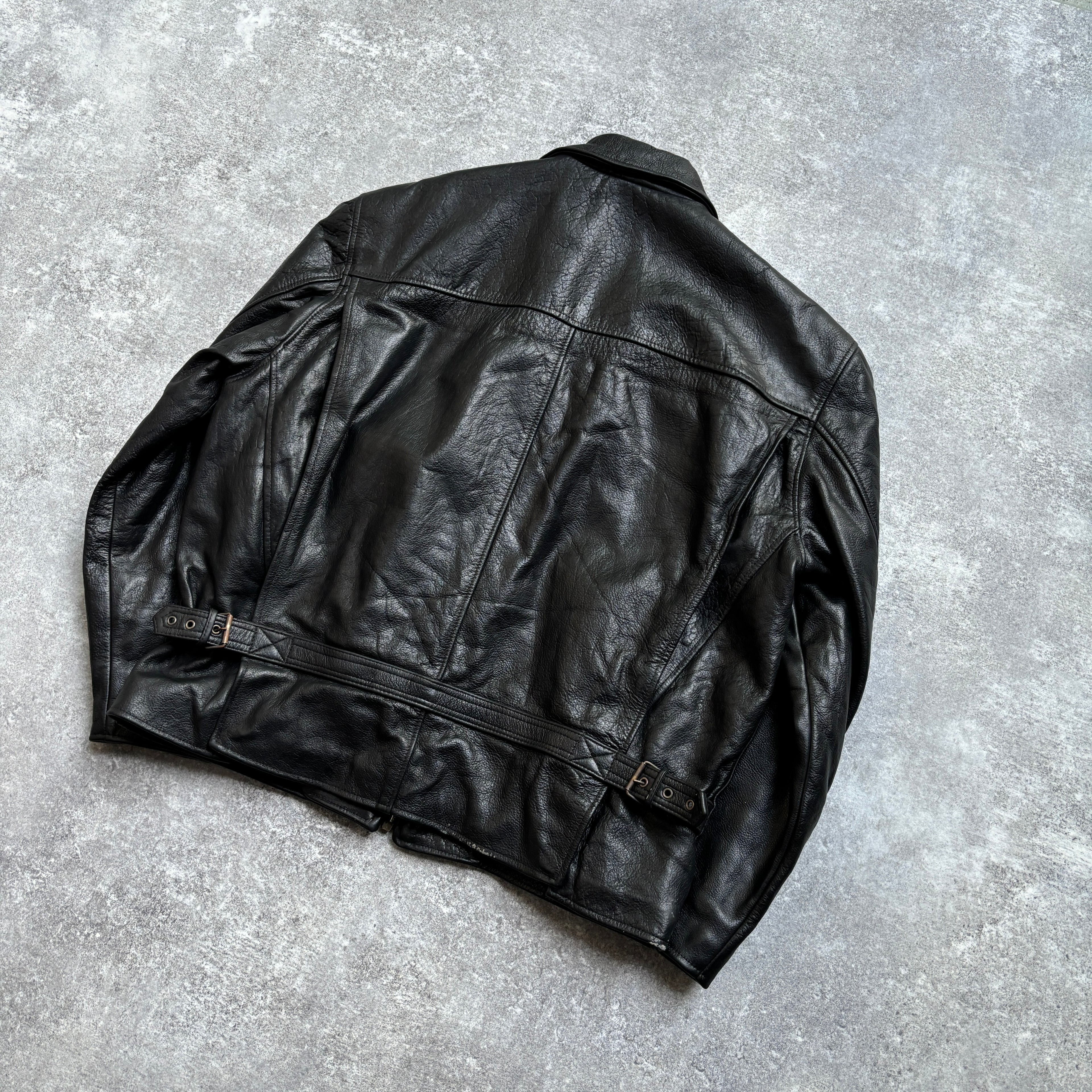 【~1990‘s】VERA PELLE Italian Leather Jacket